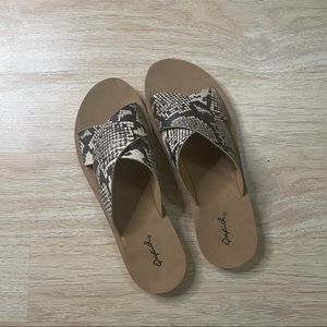 Snake Skin Sandals